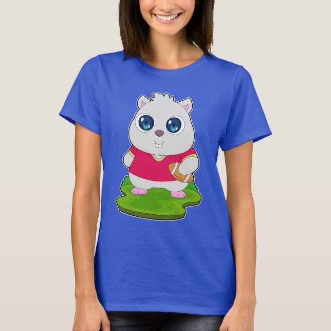 T-shirt Hamster American Football Sports (Devant)
