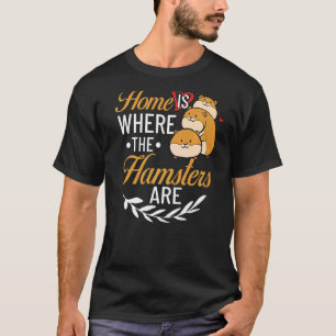 T-shirt Hamster Animaux Animaux Cute Cages Ball Roue Alime
