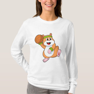 T-shirt Hamster as Basketball player