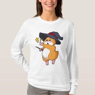 T-shirt Hamster as Wizard with Magic mur