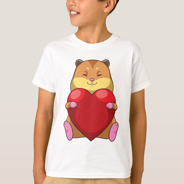 T-shirt Hamster au coeur (Devant)