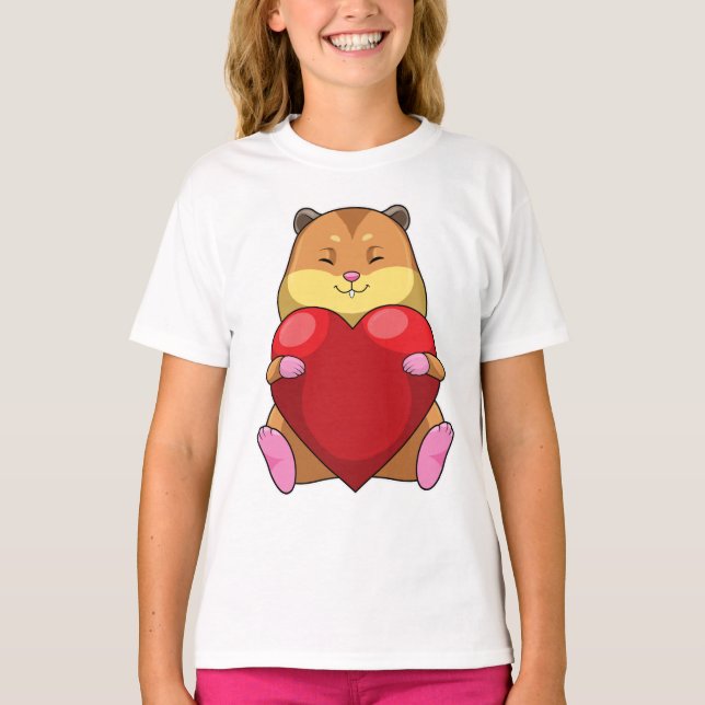 T-shirt Hamster au coeur (Devant)
