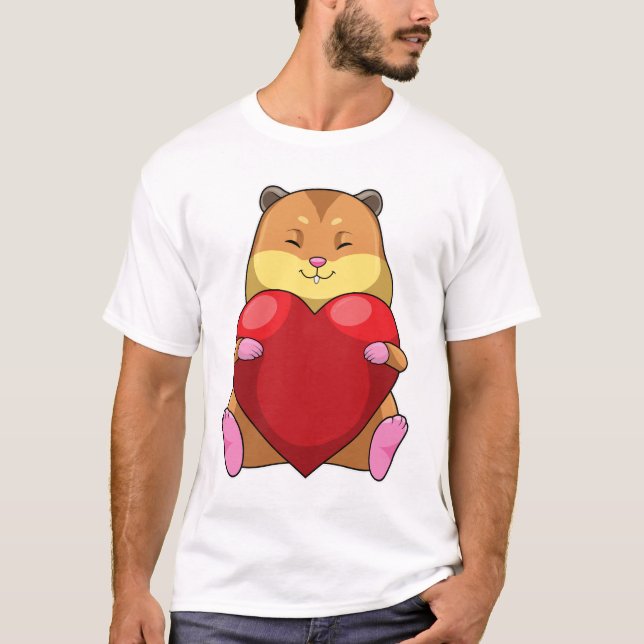 T-shirt Hamster au coeur (Devant)