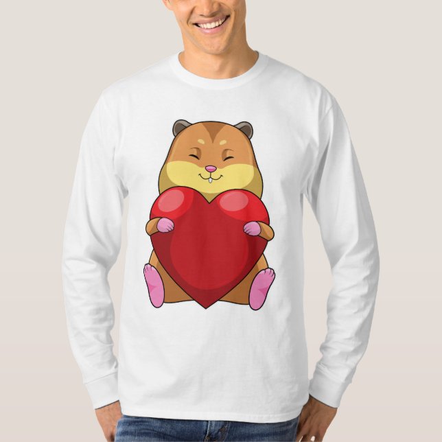 T-shirt Hamster au coeur (Devant)
