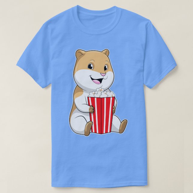 T-shirt Hamster au cône de Popcorn (Design devant)