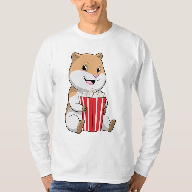 T-shirt Hamster au cône de Popcorn (Devant)