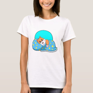 T-shirt Hamster au coucher avec couverture.PNG