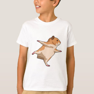T-shirt Hamster au Yoga Stretching Legs