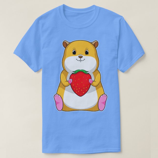 T-shirt Hamster aux fraises (Design devant)
