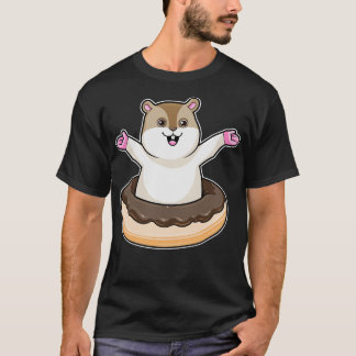 T-shirt Hamster avec de l'âne au chocolat