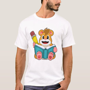 T-shirt Hamster avec livre et stylet
