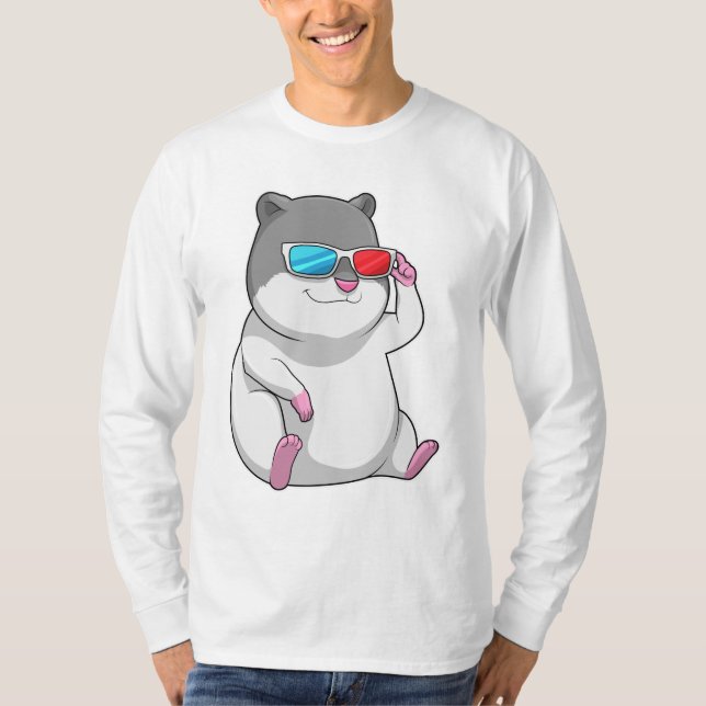 T-shirt Hamster avec lunettes (Devant)