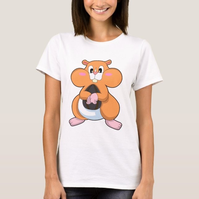 T-shirt Hamster avec noyer (Devant)