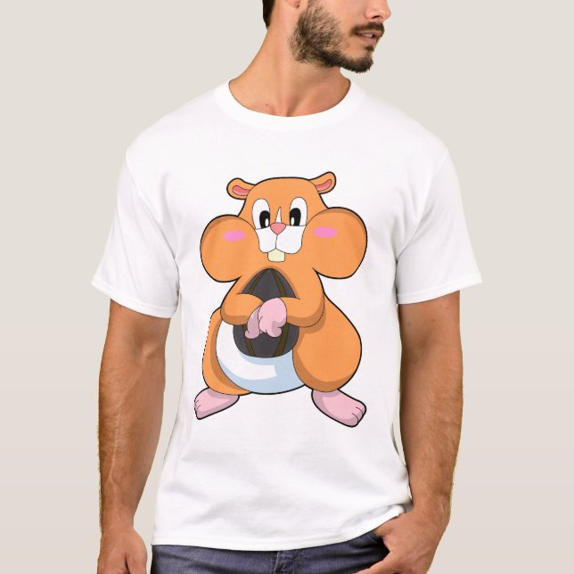 T-shirt Hamster avec noyer (Devant)