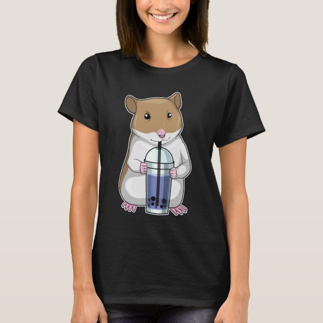 T-shirt Hamster Boba tea (Devant)