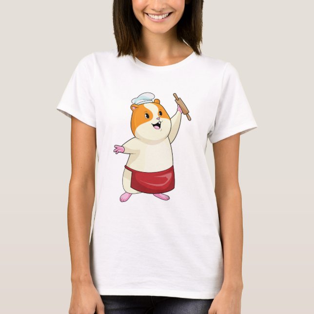 T-shirt Hamster comme boulon avec broche à rouleaux (Devant)