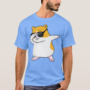 T-shirt hamster cool à la baignade avec lunettes de soleil