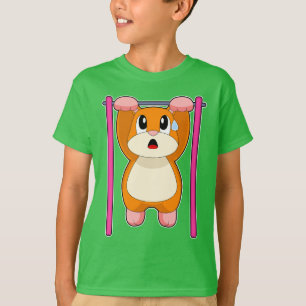 T-shirt Hamster culturiste Tractions Culturisme
