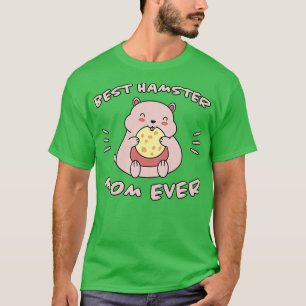 T-shirt Hamster De Femmes Dit Best Hamster Maman Biscuits