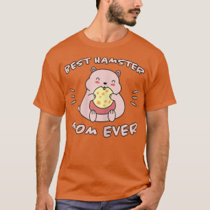 T-shirt Hamster De Femmes Dit Best Hamster Maman Biscuits 