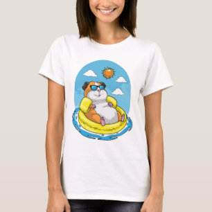 T-shirt Hamster gonflable flottant pour natation Été