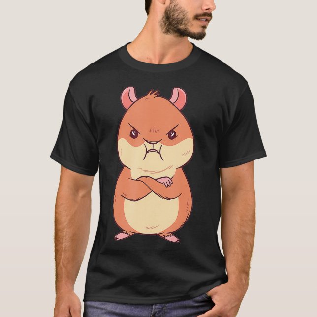 T-shirt Hamster Grumpy (Devant)