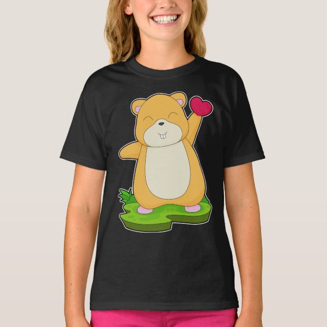 T-shirt Hamster Heart (Devant)