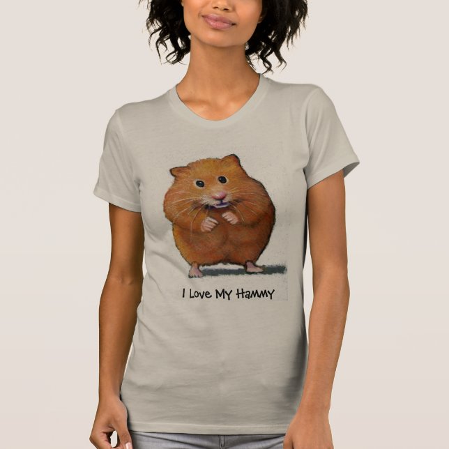 T-shirt HAMSTER, j'aime mon Hammy (Devant)