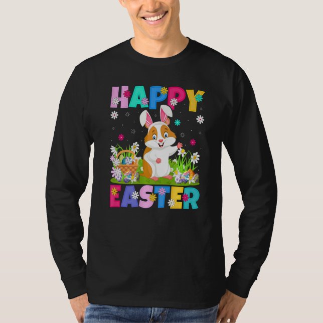 T-shirt Hamster Joyeux Bunny Hamster de Pâques Dimanche de (Devant)