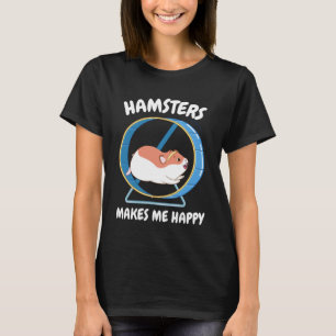 T-shirt Hamster Me Rendre Joyeux Jeu de Hamster Sweet
