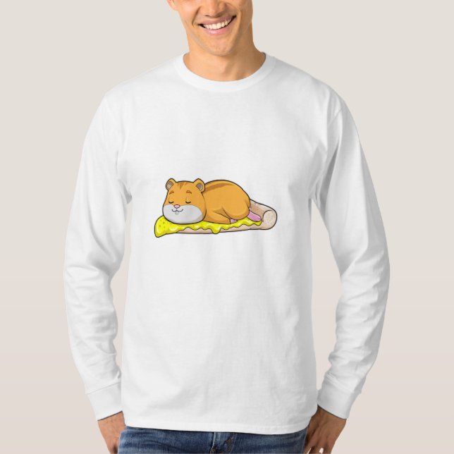 T-shirt Hamster & Pizza au fromage (Devant)