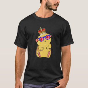 T-shirt Hamster Portant Des Lunettes De Soleil Et Couronne