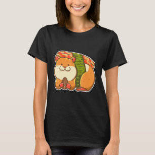 T-shirt Hamster Sushi Cute Japonais Nourriture Hammy Propr
