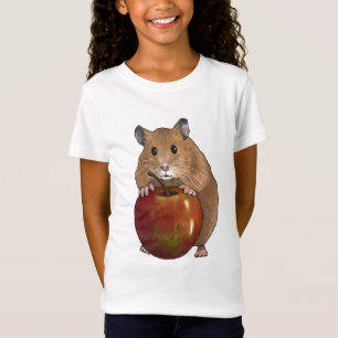 T-Shirt Hamster tenant grand Apple : Art en pastel