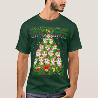 T-shirt Hamster Xmas Éclairage Arbre Père Noël Hamster Ugl