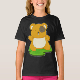 T-shirt Hamster Yoga Fitness Gymnastique