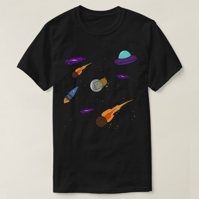 T-shirt Hamsters spatiaux (Design devant)