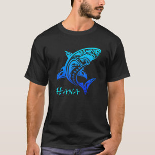 T-shirt Hana, Maui Tribal Shark Polynesian Tattoo Style Gi