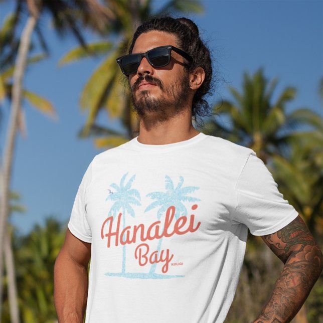 T-shirt Hanalei Bay Hawaii Île de Kauai Retro Souvenir (Créateur téléchargé)