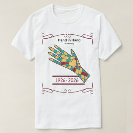 T-shirt Hand in Hand for a Century Black History Mosaic Sh