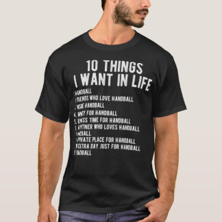 T-shirt Handball amant drôle cadeau d'anniversaire hobbie 