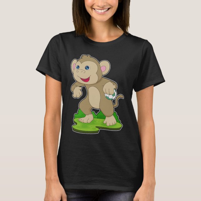 T-shirt Handball joueur singe Handball Handball Handball (Devant)