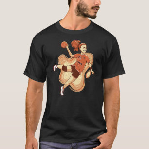 T-shirt Handball Lecteur Handball Ball Outfit Handball Gir
