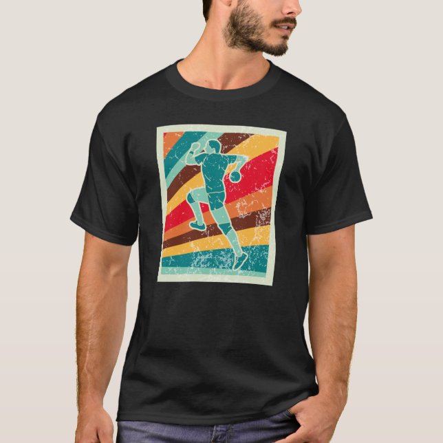 T-shirt Handball Player Retro (Devant)