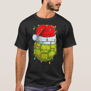 T-shirt Handball Sport Lumières Père Noël Handball Noël