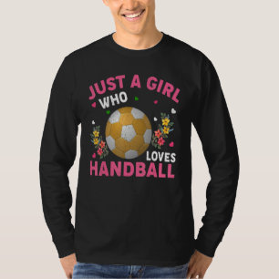 T-shirt Handball Sports  Juste Une Fille Qui Aime Le Handb