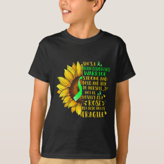 T-shirt Handicap cérébral Handicap guerrier Tournesol