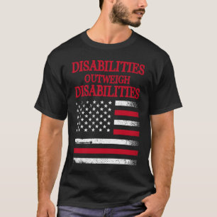 T-shirt Handicap Humour Handicap Survivant Guerrier 1