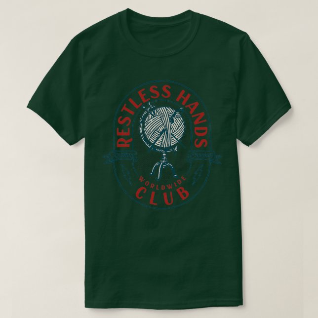 T-shirt Hands Club rouge (Design devant)