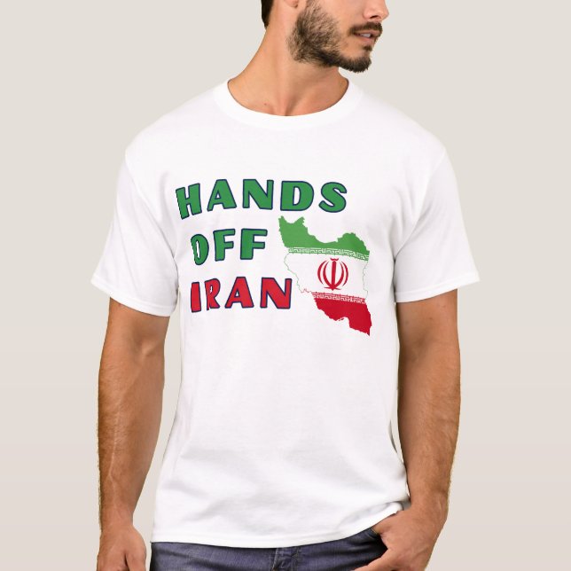 T-shirt Hands Off Iran (Devant)